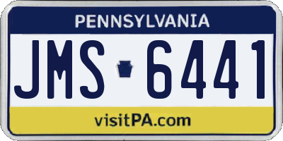 PA license plate JMS6441
