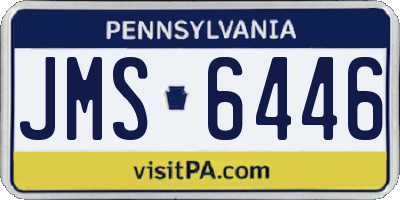 PA license plate JMS6446