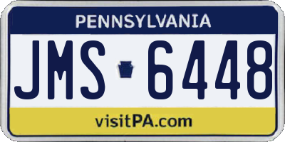 PA license plate JMS6448