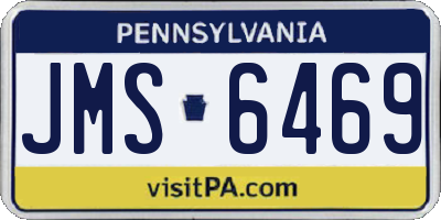 PA license plate JMS6469