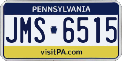 PA license plate JMS6515