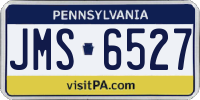 PA license plate JMS6527