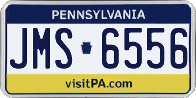 PA license plate JMS6556