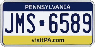 PA license plate JMS6589