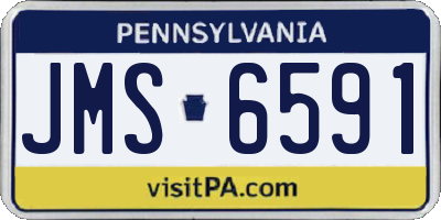 PA license plate JMS6591