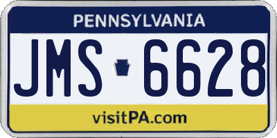 PA license plate JMS6628