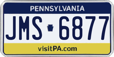 PA license plate JMS6877