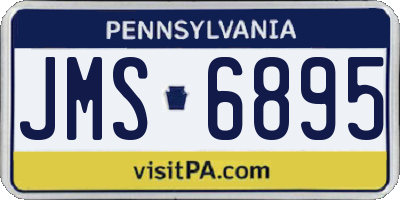 PA license plate JMS6895