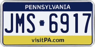 PA license plate JMS6917