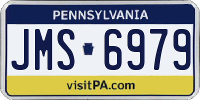 PA license plate JMS6979