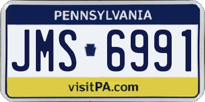 PA license plate JMS6991