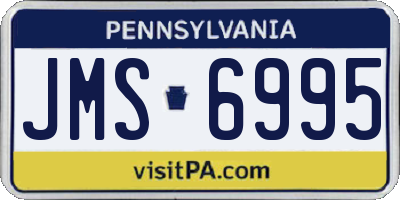 PA license plate JMS6995