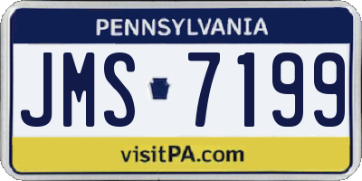 PA license plate JMS7199