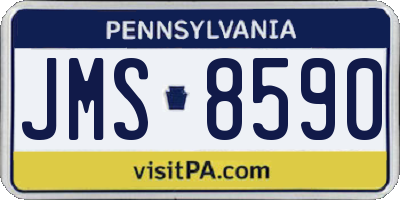PA license plate JMS8590