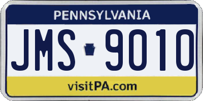 PA license plate JMS9010