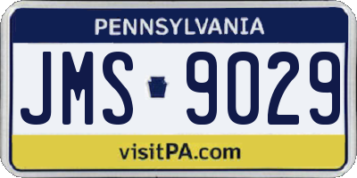 PA license plate JMS9029