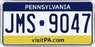 PA license plate JMS9047