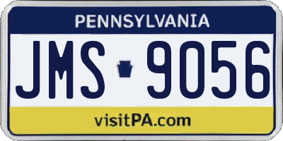 PA license plate JMS9056