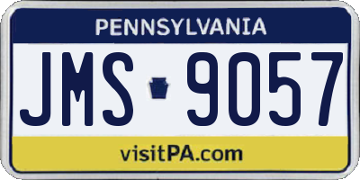 PA license plate JMS9057