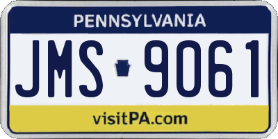 PA license plate JMS9061
