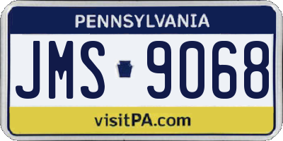 PA license plate JMS9068