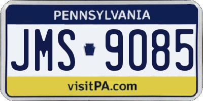PA license plate JMS9085