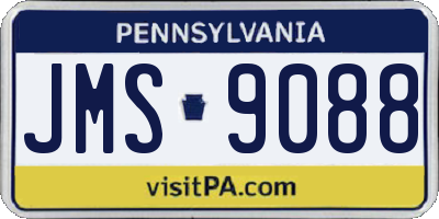 PA license plate JMS9088