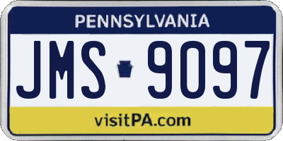 PA license plate JMS9097