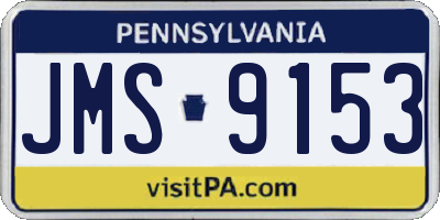 PA license plate JMS9153