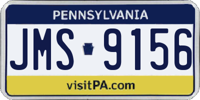 PA license plate JMS9156