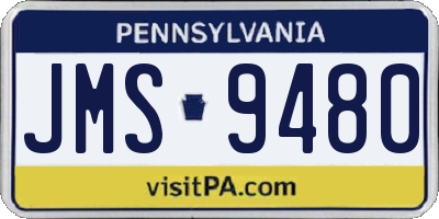 PA license plate JMS9480
