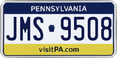 PA license plate JMS9508