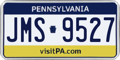 PA license plate JMS9527
