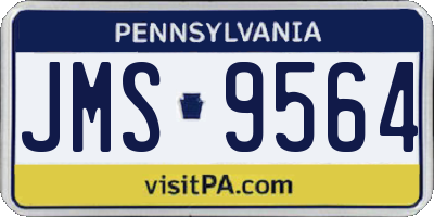 PA license plate JMS9564