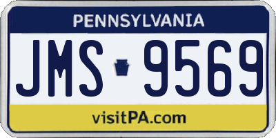 PA license plate JMS9569