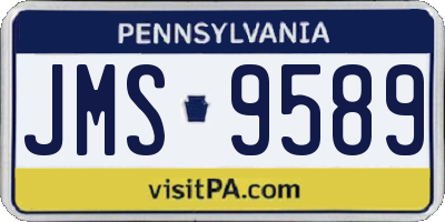 PA license plate JMS9589
