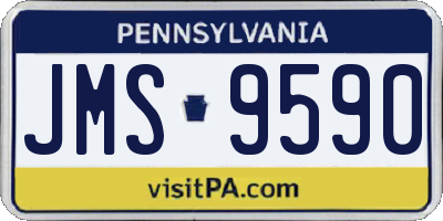 PA license plate JMS9590