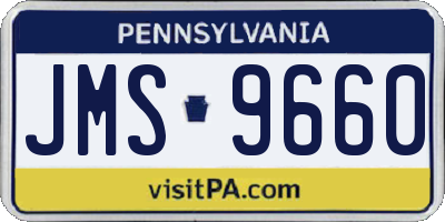PA license plate JMS9660