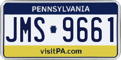 PA license plate JMS9661