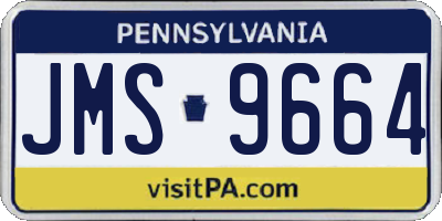 PA license plate JMS9664