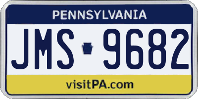 PA license plate JMS9682