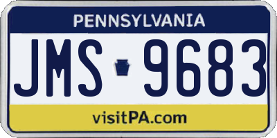 PA license plate JMS9683