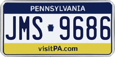 PA license plate JMS9686