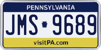 PA license plate JMS9689