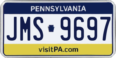 PA license plate JMS9697