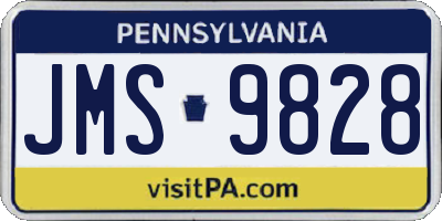 PA license plate JMS9828