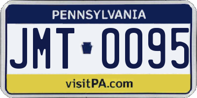 PA license plate JMT0095