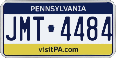 PA license plate JMT4484