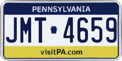 PA license plate JMT4659