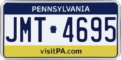 PA license plate JMT4695